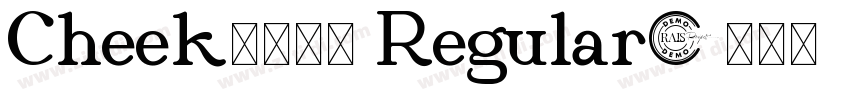 Cheekふぉんと Regular字体转换